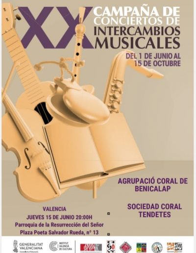 Intercambio Sociedad Coral Tendetes